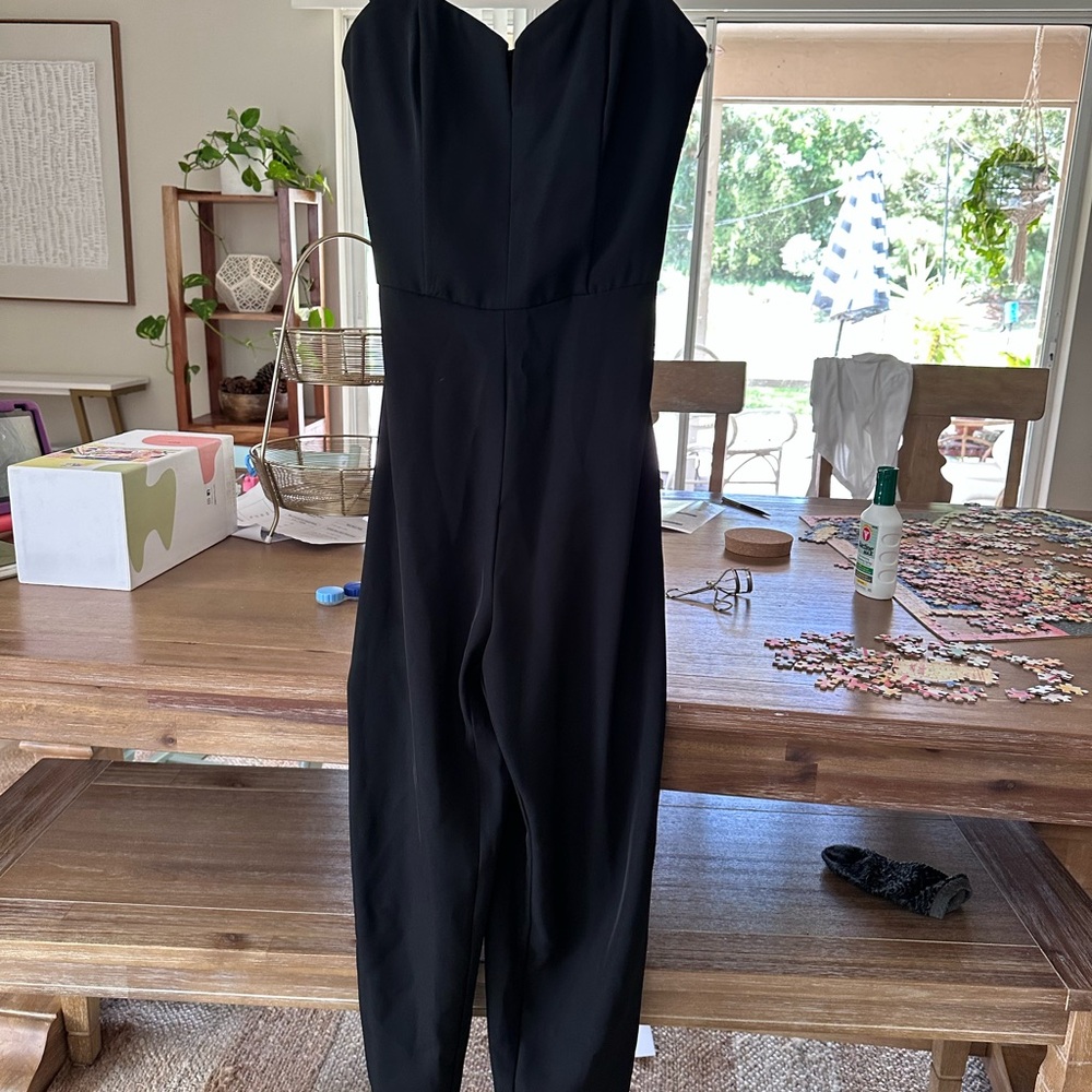 H&M Elegant Black Strapless Jumpsuit